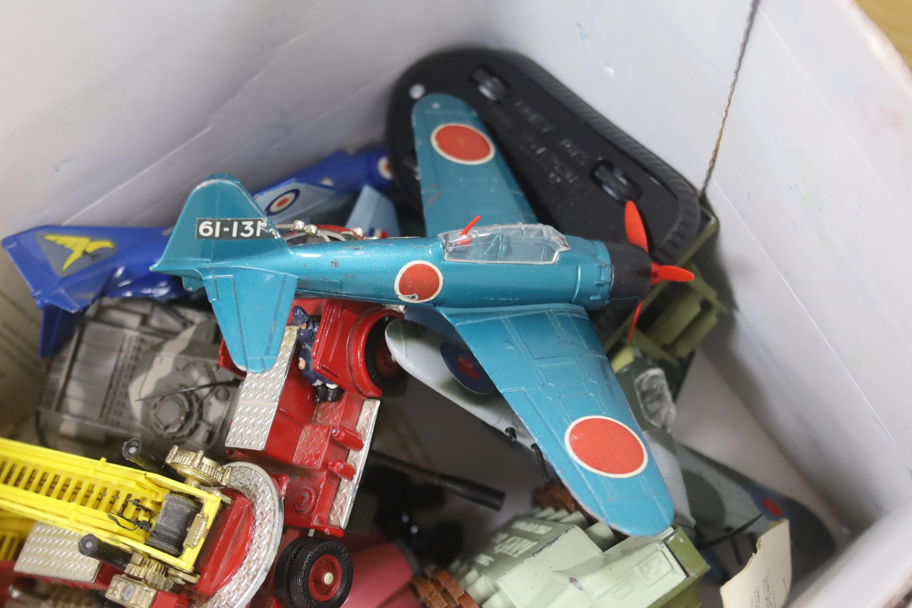 A group of Dink toys diecast models including and a Triang mother and pram etc.
